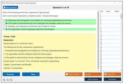 HRCI SPHR Senior Professional in Human Resources Practice test exam simulator test engine exam Prep practice test questions answers Image 5