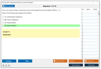 Test Prep RPFT Registered Pulmonary Function Technologist Practice test exam simulator test engine exam Prep practice test questions answers Image 1