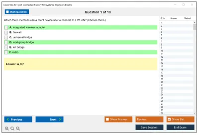Cisco 500-801 IoT Connected Factory for Systems Engineers Exam Practice test exam simulator test engine exam Prep practice test questions answers Image 1