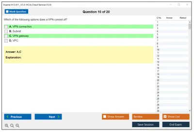 Huawei H13-811_V3.0 HCIA-Cloud Service V3.0 Practice test exam simulator test engine exam Prep practice test questions answers Image 10