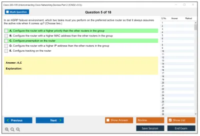 Cisco 200-105 Interconnecting Cisco Networking Devices Part 2 (ICND2 v3.0) Practice test exam simulator test engine exam Prep practice test questions answers Image 5