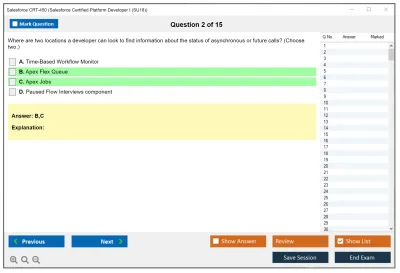 Salesforce CRT-450 Salesforce Certified Platform Developer I Practice test exam simulator test engine exam Prep practice test questions answers Image 2