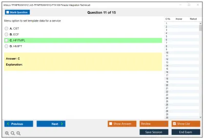 Infosys TFINFRIXM1012 AS-TFINFRIXM1012-FTX100 Finacle Integration Technical Practice test exam simulator test engine exam Prep practice test questions answers Image 11