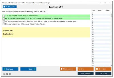 Autodesk ACP-01301 Autodesk Certified Professional - Revit for Architectural Design Practice test exam simulator test engine exam Prep practice test questions answers Image 3