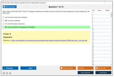 EMC E20-393 Unity Solutions Specialist Exam for Implementation Engineers Practice test exam simulator test engine exam Prep practice test questions answers Image 7