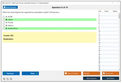 IBM C2010-571 IBM Tivoli Process Automation Engine V7.5 Implementation Practice test exam simulator test engine exam Prep practice test questions answers Image 6