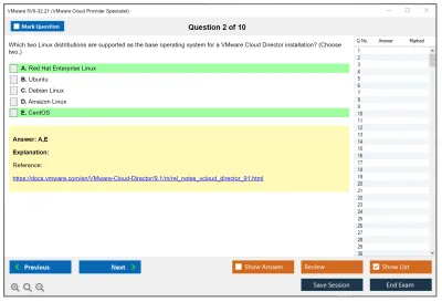 VMware 5V0-32.21 VMware Cloud Provider Specialist Practice test exam simulator test engine exam Prep practice test questions answers Image 2