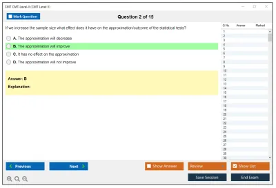 CMT CMT-Level-II CMT Level II Exam Practice test exam simulator test engine exam Prep practice test questions answers Image 2