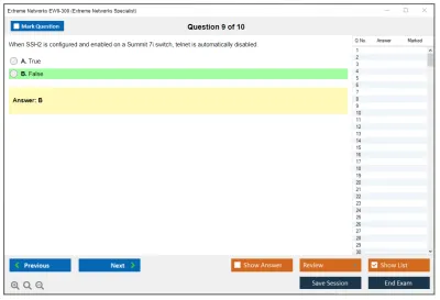 Extreme Networks EW0-300 Extreme Networks Specialist Practice test exam simulator test engine exam Prep practice test questions answers Image 9