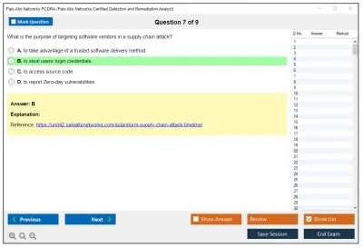 Palo Alto Networks PCDRA Palo Alto Networks Certified Detection and Remediation Analyst Practice test exam simulator test engine exam Prep practice test questions answers Image 7