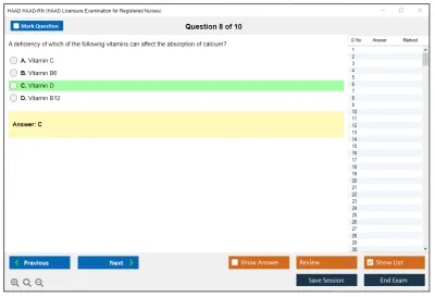HAAD HAAD-RN HAAD Licensure Examination for Registered Nurses Practice test exam simulator test engine exam Prep practice test questions answers Image 8