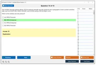 ECCouncil 312-50v11 Certified Ethical Hacker Exam (CEH v11) Practice test exam simulator test engine exam Prep practice test questions answers Image 14