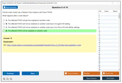 Nutanix NCM-MCI-5.20 Nutanix Certified Master - Multicloud Infrastructure (NCM-MCI) 5.20 Practice test exam simulator test engine exam Prep practice test questions answers Image 6