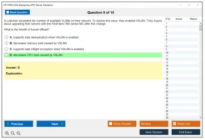 HP HPE0-S54 Designing HPE Server Solutions Practice test exam simulator test engine exam Prep practice test questions answers Image 9
