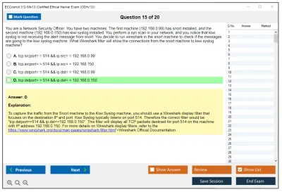 ECCouncil 312-50v13 Certified Ethical Hacker Exam (CEHv13) Practice test exam simulator test engine exam Prep practice test questions answers Image 15