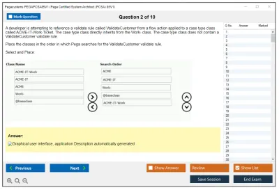 Pegasystems PEGAPCSA85V1 Pega Certified System Architect (PCSA) 85V1 Practice test exam simulator test engine exam Prep practice test questions answers Image 2