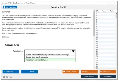 Microsoft DP-203 Data Engineering on Microsoft Azure Practice test exam simulator test engine exam Prep practice test questions answers Image 3