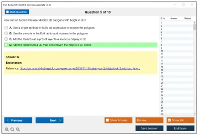 Esri EADA105 ArcGIS Desktop Associate 10.5 Practice test exam simulator test engine exam Prep practice test questions answers Image 5