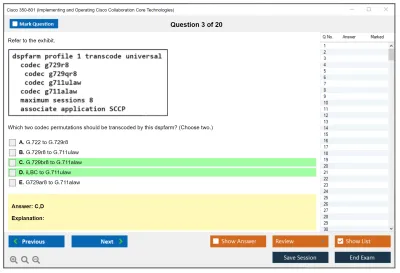 Cisco 350-801 Implementing Cisco Collaboration Core Technologies (350-801 CLCOR) Practice test exam simulator test engine exam Prep practice test questions answers Image 3