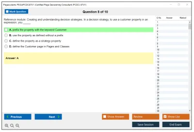 Pegasystems PEGAPCDC87V1 Certified Pega Decisioning Consultant (PCDC) 87V1 Practice test exam simulator test engine exam Prep practice test questions answers Image 8