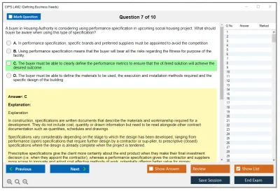 CIPS L4M2 Defining Business Needs Practice test exam simulator test engine exam Prep practice test questions answers Image 7