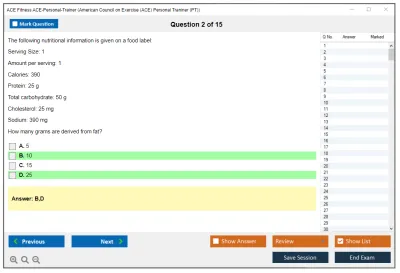 ACE Fitness ACE-Personal-Trainer ACE Personal Trainer Certification Exam Practice test exam simulator test engine exam Prep practice test questions answers Image 2