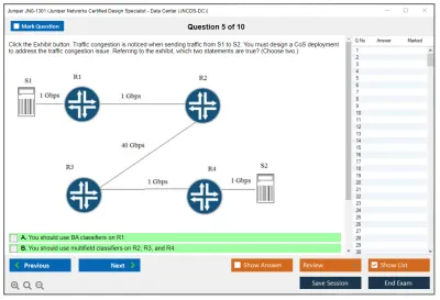 Juniper JN0-1301 Juniper Networks Certified Design Specialist - Data Center (JNCDS-DC) Practice test exam simulator test engine exam Prep practice test questions answers Image 5