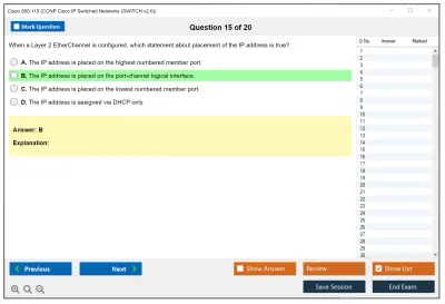 Cisco 300-115 CCNP Cisco IP Switched Networks (SWITCH v2.0) Practice test exam simulator test engine exam Prep practice test questions answers Image 15