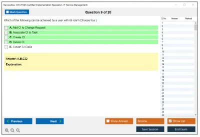 ServiceNow CIS-ITSM Certified Implementation Specialist - IT Service Management Practice test exam simulator test engine exam Prep practice test questions answers Image 9