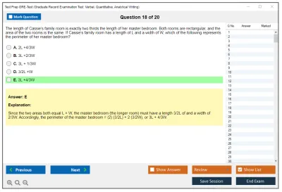Test Prep GRE-Test GRE General Test Practice test exam simulator test engine exam Prep practice test questions answers Image 18