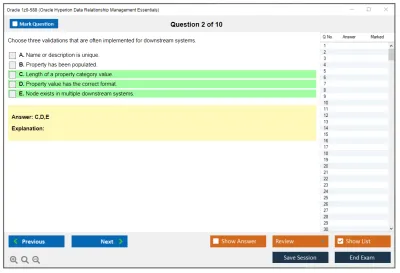 Oracle 1z0-588 Oracle Hyperion Data Relationship Management Essentials Practice test exam simulator test engine exam Prep practice test questions answers Image 2