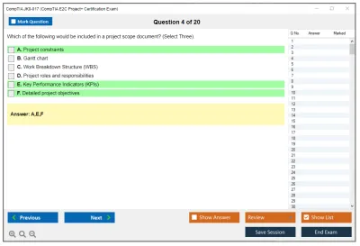 CompTIA JK0-017 CompTIA E2C Project+ Certification Exam Practice test exam simulator test engine exam Prep practice test questions answers Image 4