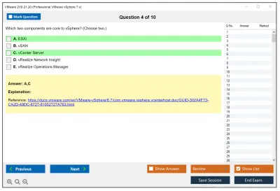 VMware 2V0-21.20 Professional VMware vSphere 7.x Practice test exam simulator test engine exam Prep practice test questions answers Image 4