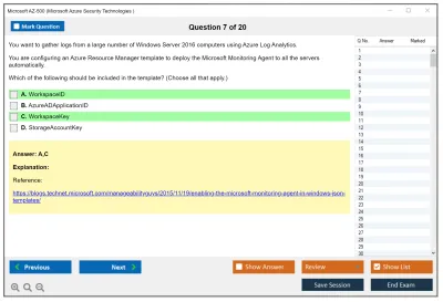 Microsoft AZ-500 Microsoft Azure Security Technologies Practice test exam simulator test engine exam Prep practice test questions answers Image 7