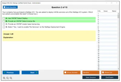 Netapp NS0-302 NetApp Certified Hybrid Cloud Administrator Practice test exam simulator test engine exam Prep practice test questions answers Image 2