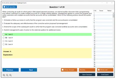 IIA IIA-ACCA ACCA CIA Challenge Exam Practice test exam simulator test engine exam Prep practice test questions answers Image 1