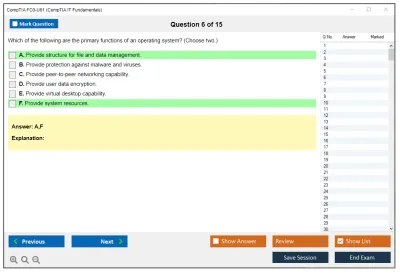 CompTIA FC0-U61 CompTIA IT Fundamentals+ Certification Exam Practice test exam simulator test engine exam Prep practice test questions answers Image 6