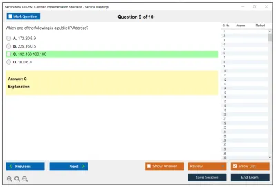 ServiceNow CIS-SM Certified Implementation Specialist - Service Mapping Practice test exam simulator test engine exam Prep practice test questions answers Image 9