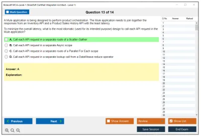 Mulesoft MCIA-Level-1 MuleSoft Certified Integration Architect - Level 1 Practice test exam simulator test engine exam Prep practice test questions answers Image 13