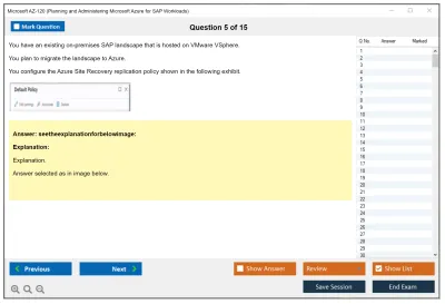 Microsoft AZ-120 Planning and Administering Microsoft Azure for SAP Workloads Practice test exam simulator test engine exam Prep practice test questions answers Image 5