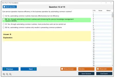 Exin ITIL-F ITIL® Foundation Practice test exam simulator test engine exam Prep practice test questions answers Image 12