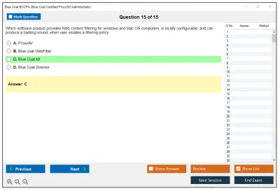 Blue Coat BCCPA Blue Coat Certified Proxy Administrator Practice test exam simulator test engine exam Prep practice test questions answers Image 15
