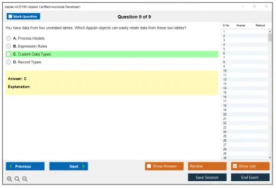 Appian ACD100 Appian Certified Associate Developer Practice test exam simulator test engine exam Prep practice test questions answers Image 9