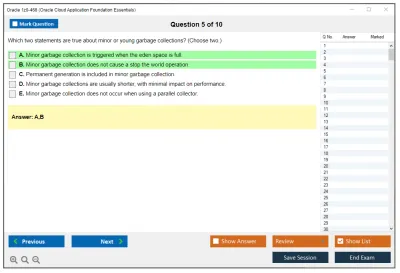 Oracle 1z0-468 Oracle Cloud Application Foundation Essentials Practice test exam simulator test engine exam Prep practice test questions answers Image 5