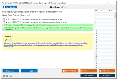 Palo Alto Networks PSE-PrismaCloud PSE Palo Alto Networks System Engineer Professional - Prisma Cloud Practice test exam simulator test engine exam Prep practice test questions answers Image 4