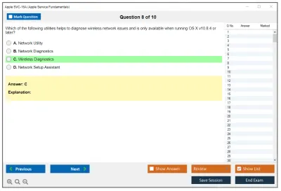 Apple SVC-16A Apple Service Fundamentals Practice test exam simulator test engine exam Prep practice test questions answers Image 8