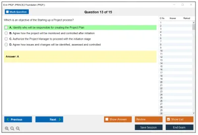 Exin PR2F PRINCE2 Foundation (PR2F) Practice test exam simulator test engine exam Prep practice test questions answers Image 13