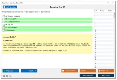 WatchGuard Essentials Fireware Essentials Exam Practice test exam simulator test engine exam Prep practice test questions answers Image 5