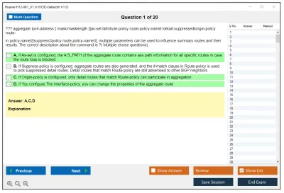 Huawei H12-891_V1.0 HCIE-Datacom V1.0 Practice test exam simulator test engine exam Prep practice test questions answers Image 1