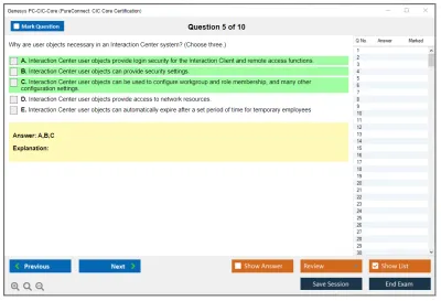 Genesys PC-CIC-Core PureConnect: CIC Core Certification Practice test exam simulator test engine exam Prep practice test questions answers Image 5